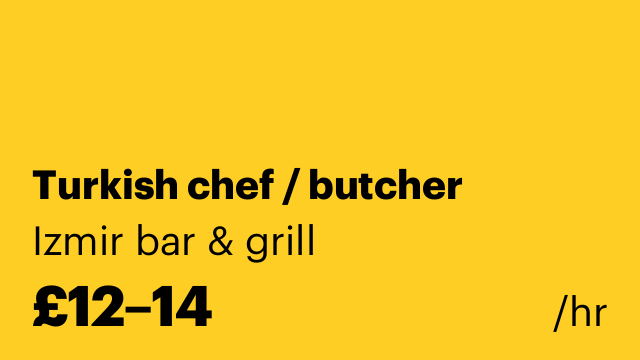 Turkish chef / butcher