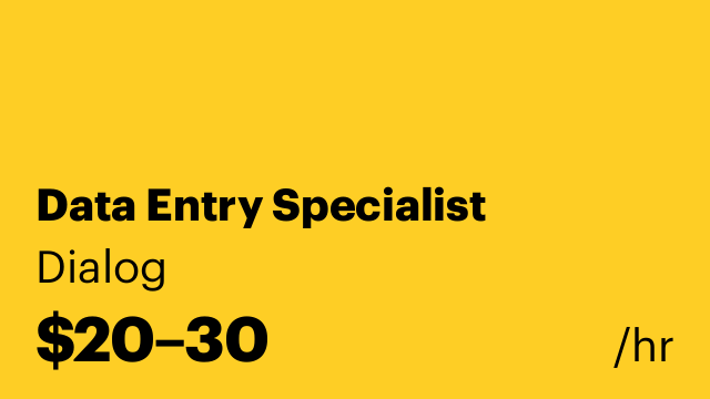 Data Entry Specialist