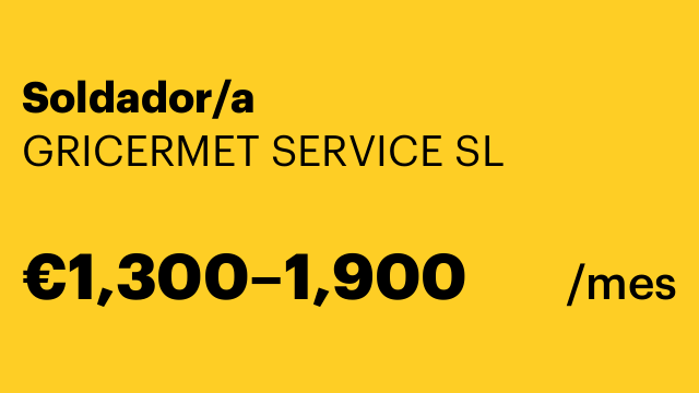 Soldador/a
