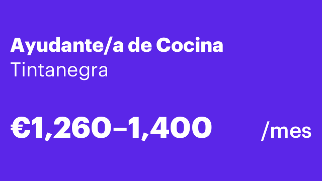 Ayudante/a de Cocina
