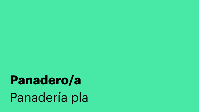 Panadero/a