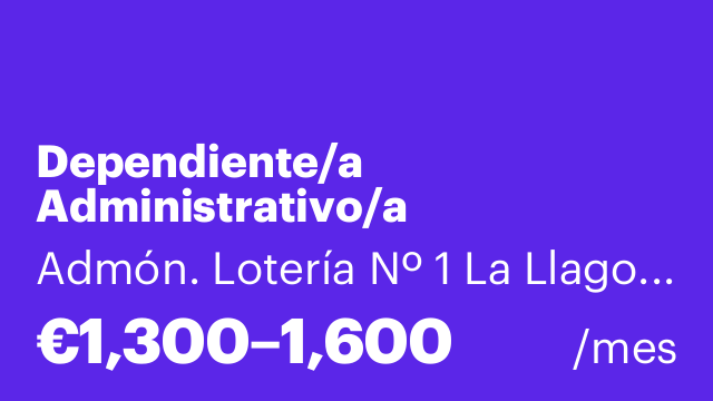 Dependiente/a Administrativo/a