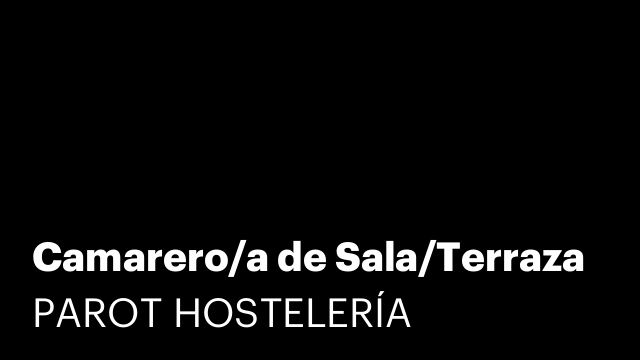 Camarero/a de Sala/Terraza