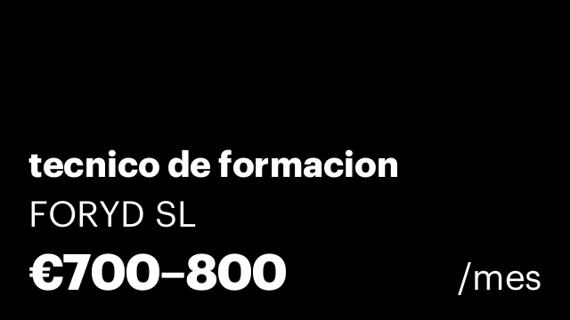 tecnico de formacion