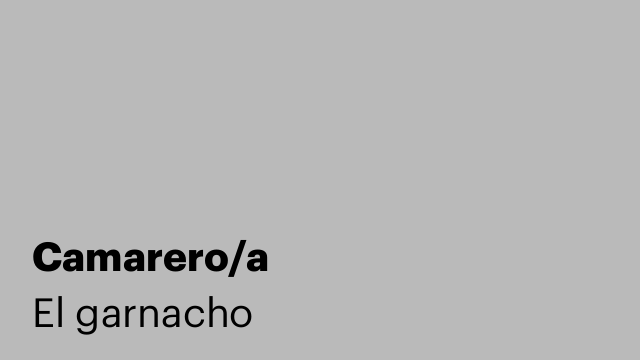Camarero/a