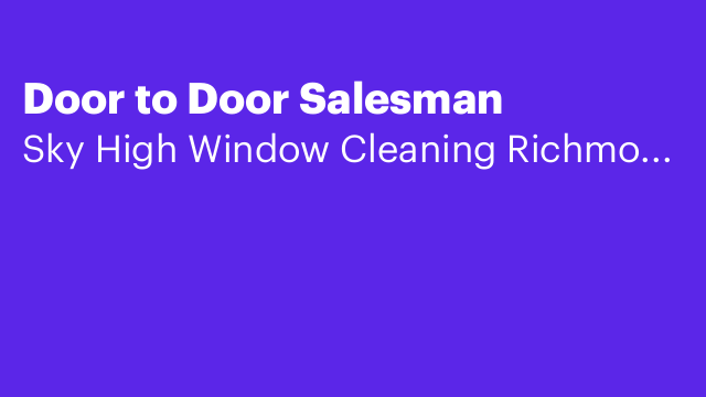 Door to Door Salesman
