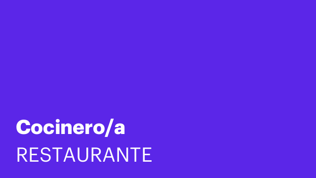 Cocinero/a