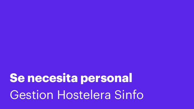 Se necesita personal