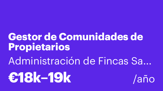 Gestor de Comunidades de Propietarios