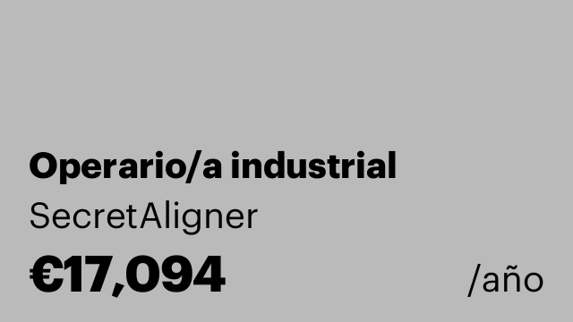 Operario/a industrial