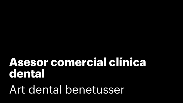 Asesor comercial clínica dental