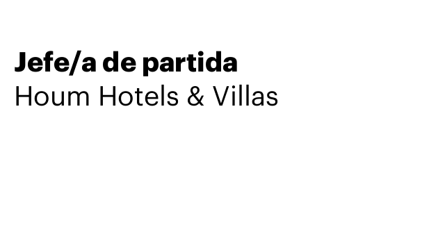 Jefe/a de partida