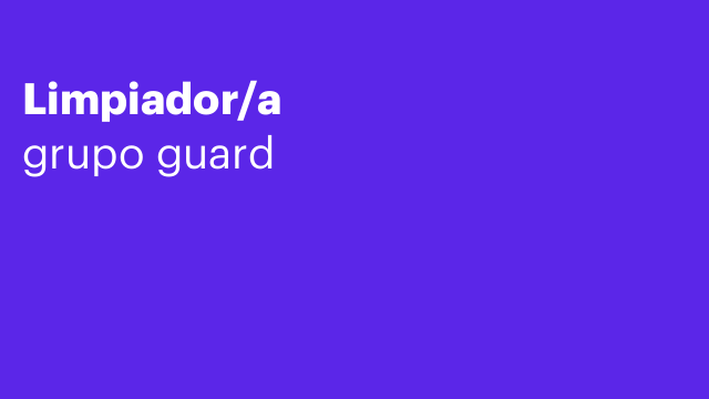 Limpiador/a