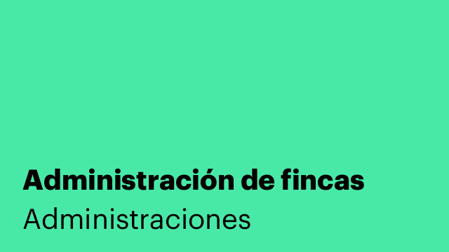 Administración de fincas