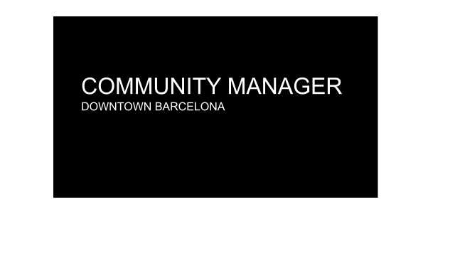 Community manager