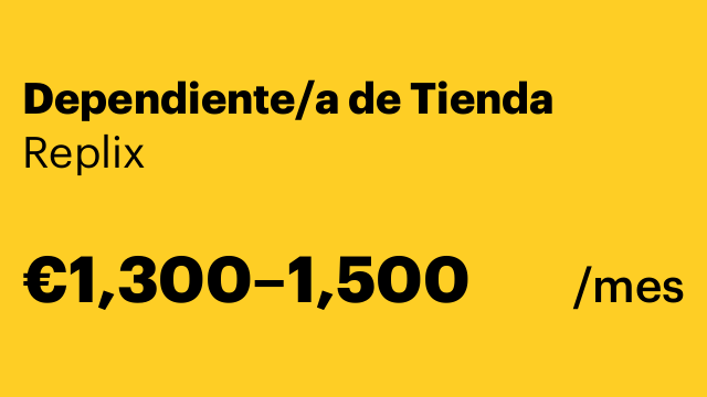 Dependiente/a de Tienda