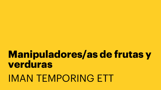 Manipuladores/as de frutas y verduras