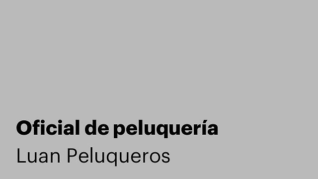 Oficial de peluquería