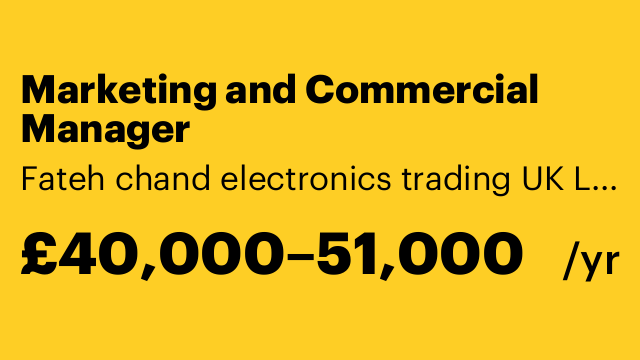 Marketing and Commercial Manager