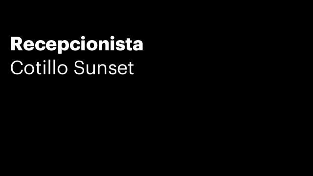Recepcionista