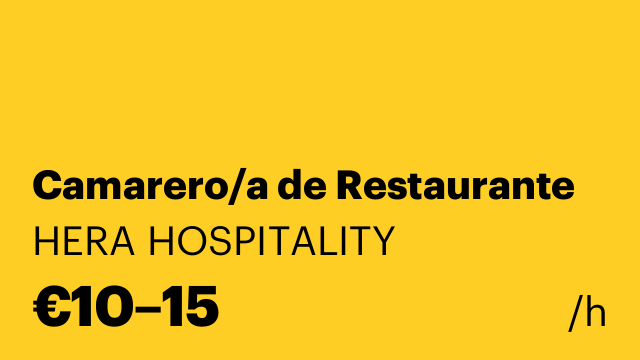 Camarero/a de Restaurante