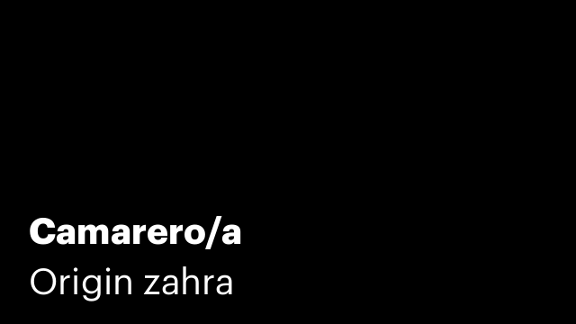 Camarero/a