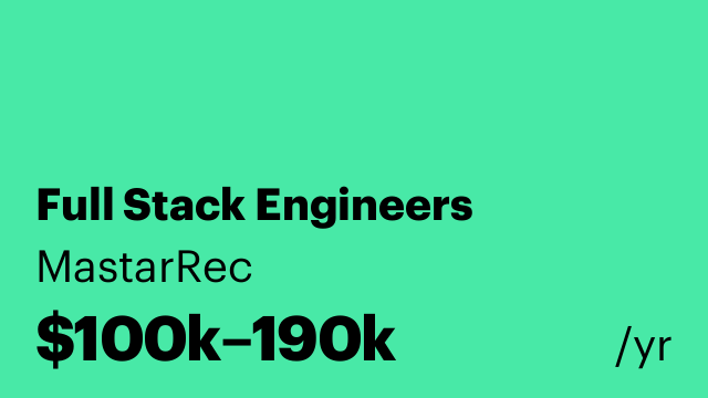 Full Stack Engineers