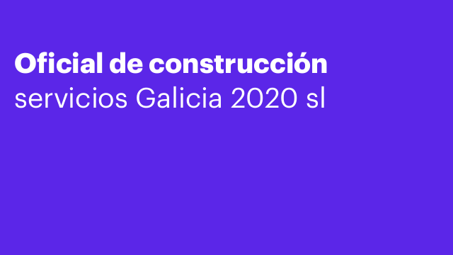 Oficial de construcción