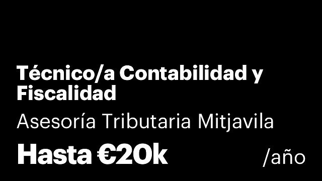 Técnico/a Contabilidad y Fiscalidad