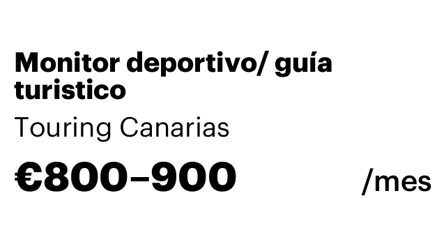 Monitor deportivo/ guía turistico