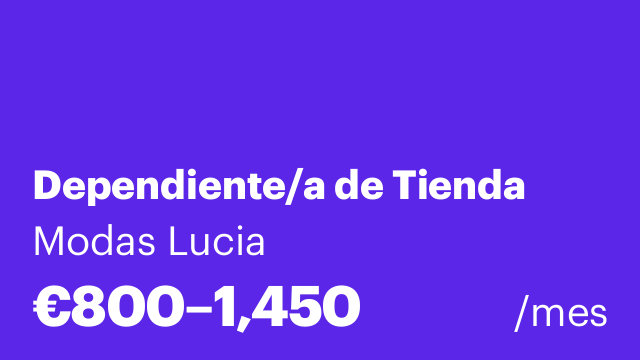 Dependiente/a de Tienda