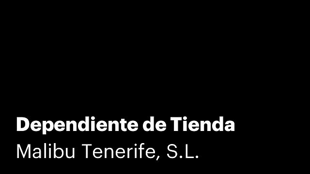 Dependiente de Tienda