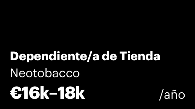 Dependiente/a de Tienda