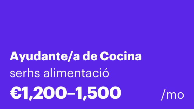 Ayudante/a de Cocina