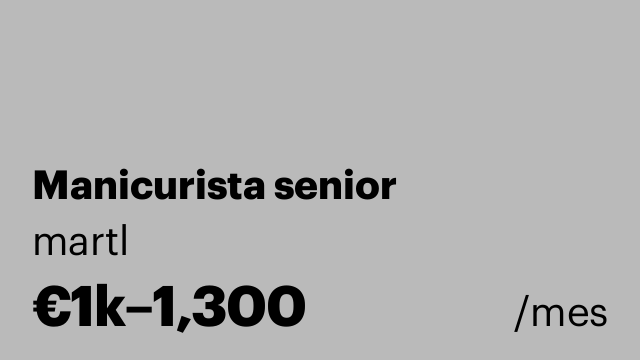 Manicurista senior