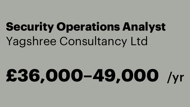 Security Operations Analyst