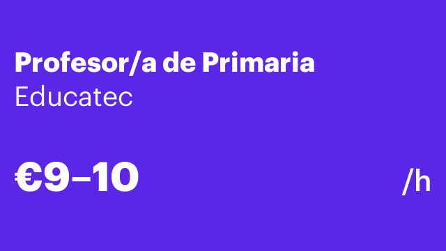 Profesor/a de Primaria