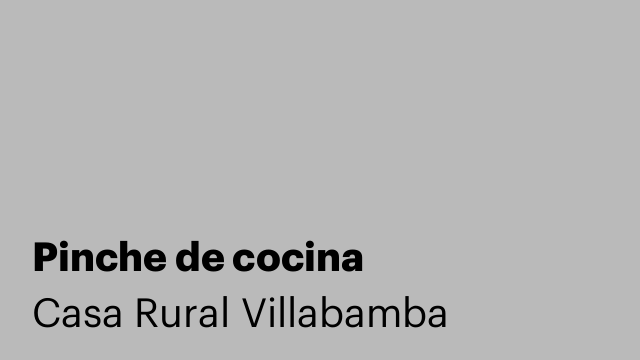 Pinche de cocina