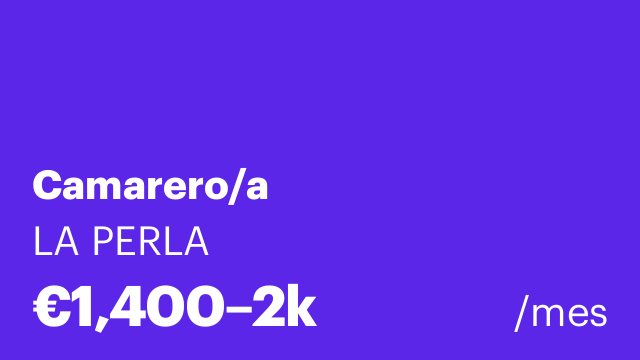 Camarero/a