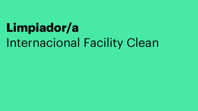 Limpiador/a