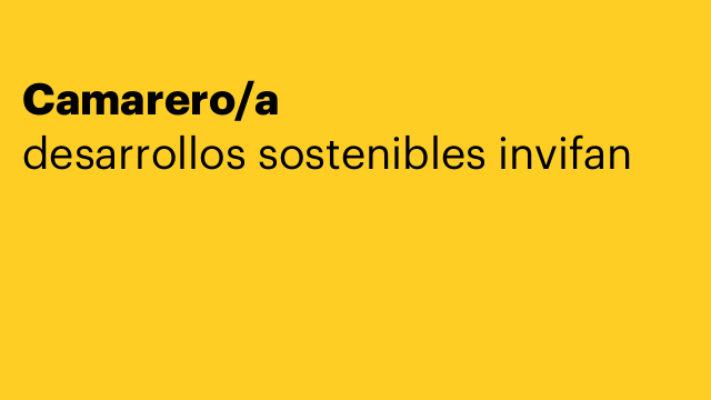 Camarero/a