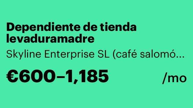 Dependiente de tienda levaduramadre