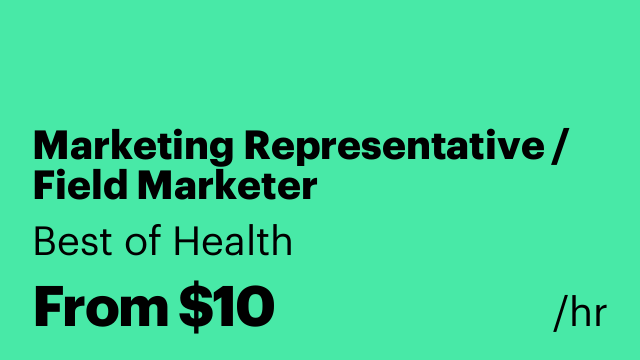 Marketing Representative / Field Marketer