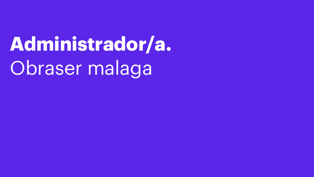 Administrador/a.
