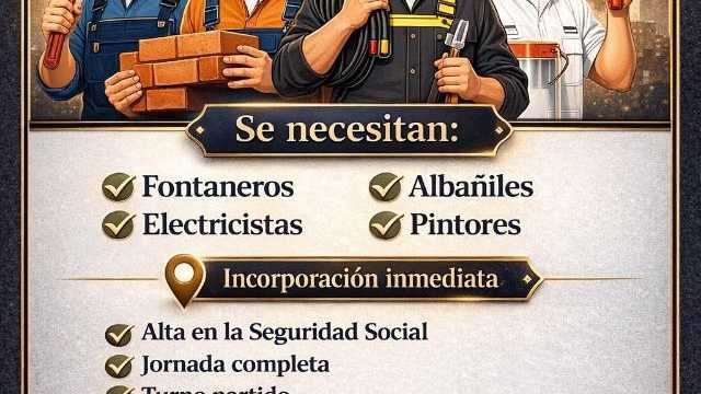 Albañil y fontanero (H/M)