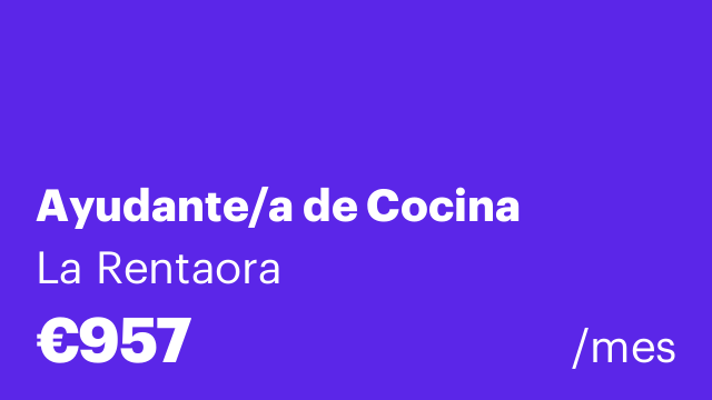 Ayudante/a de Cocina