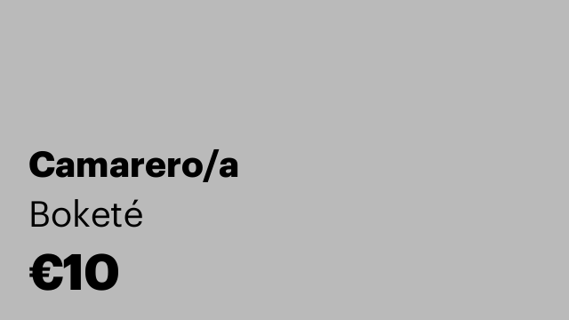 Camarero/a