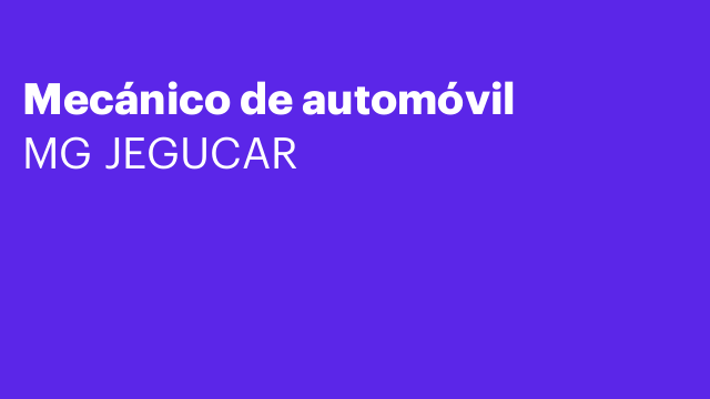 Mecánico de automóvil