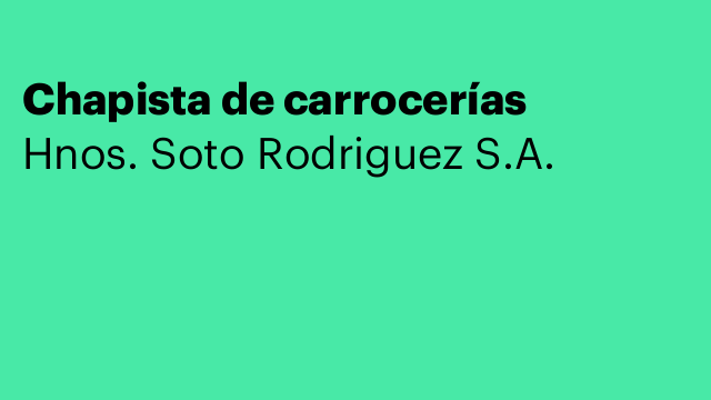 Chapista de carrocerías