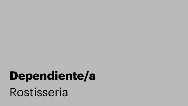 Dependiente/a